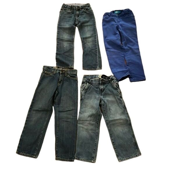 SOLD Denim Jean Lot of 4 Kids Size 5 - 5T GAP Old Navy Place Crazy 8 - Picture 3 of 14